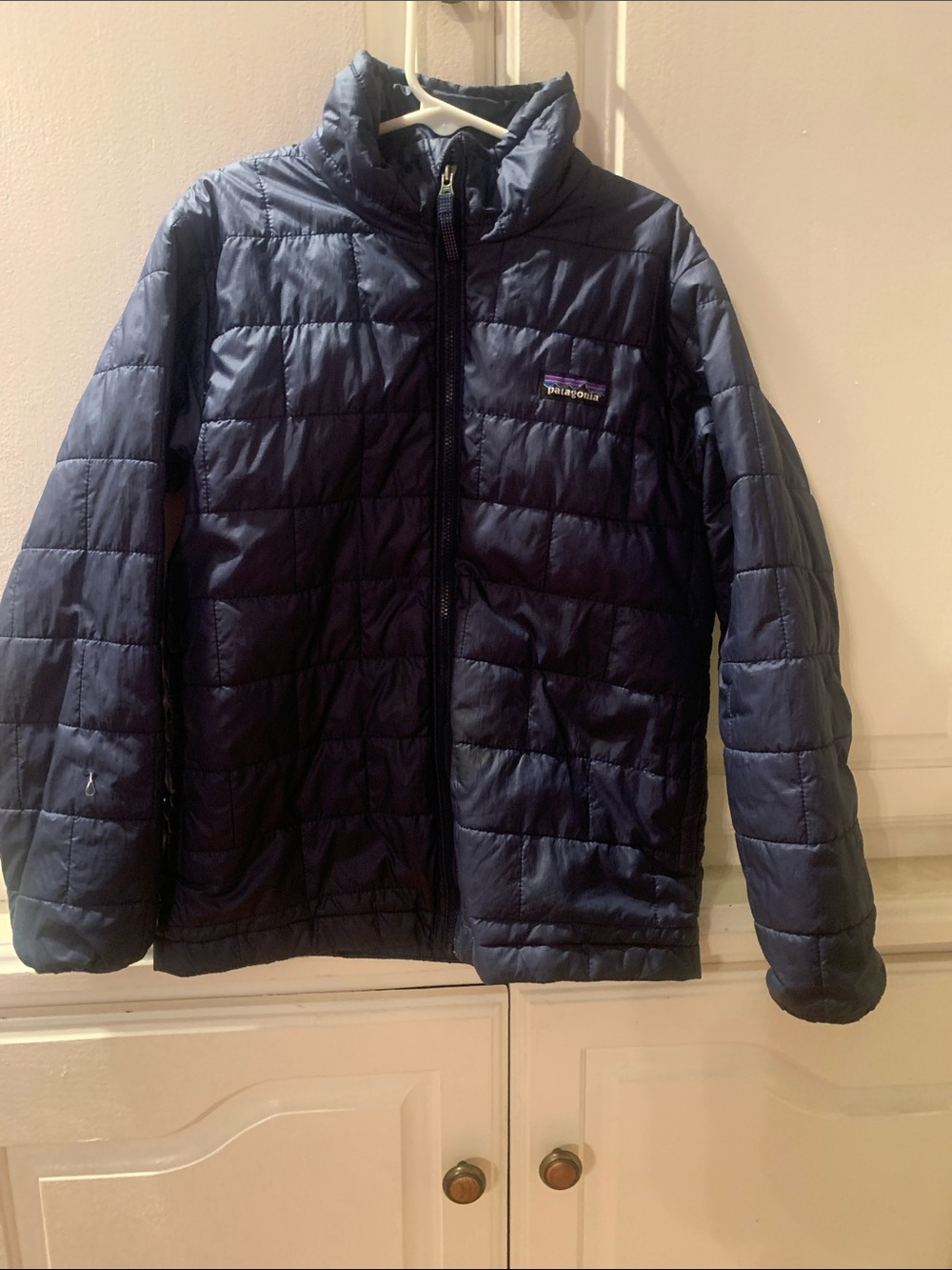 Patagonia Kids Navy Quilted Puffer Jacket - Dark Blue
